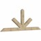 Ekena Millwork Saratoga Rough Sawn Timber Gable Bracket, Douglas Fir, 108"W x 40"H x 4"D x 6"F, 9/12 Pitch GBW108X40X0406SAR00RDF - alternate 2